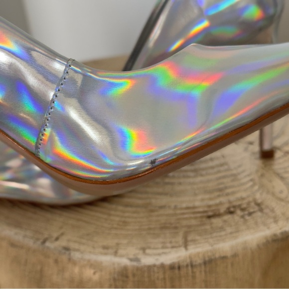 NWT Schutz Lou Faux Iridescent Specchio Women's Pump 7.5 - Picture 10 of 14